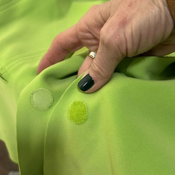 Norma Kamali Peak Lapels Single Breasted Blazer in Neon Green Size M/38 - Picture 11 of 15